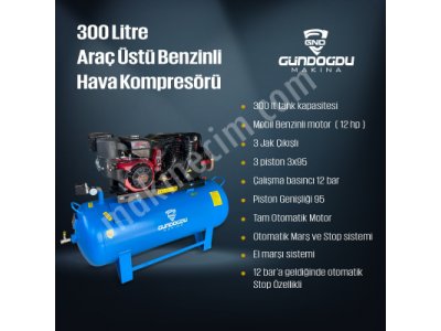 300 Litre Araç Üstü Benzinli Hava Kompresörü